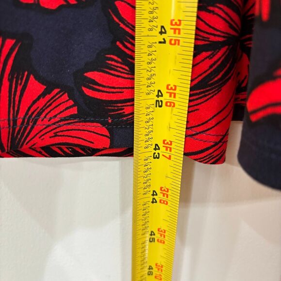 Lane Bryant Red Black Dress Plus Size 18 Floral Stretchy Romantic Whimsigoth NWT - Picture 6 of 10